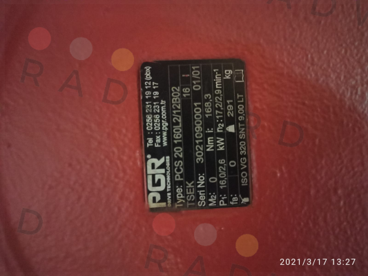 PCS20 160L2/12B02 PGR Drive Technologies
