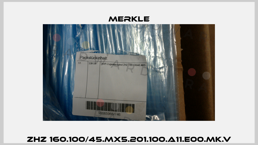 ZHZ 160.100/45.MX5.201.100.A11.E00.MK.V Merkle