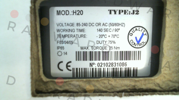 SAS3000109-SONDER, J2 Model: H20 J+J Automation