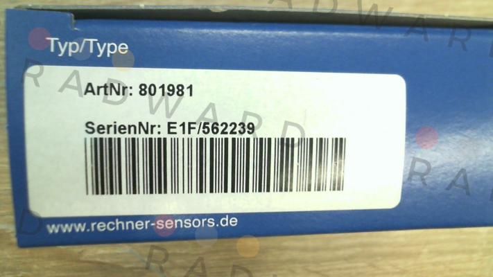 P/N: 801981, Type: KAS-80-A13-A-M18-PTFE/VAb-Y5-1-HP Rechner