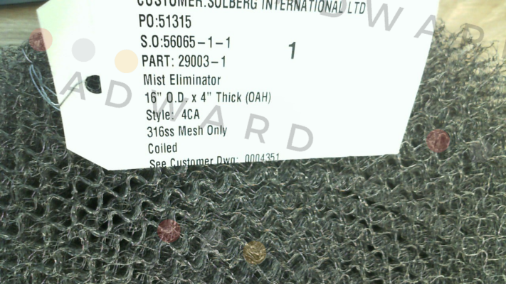 DM 16 / for SLS-M1175D5-DN150 Solberg