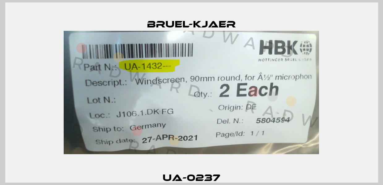 UA-0237 Bruel-Kjaer