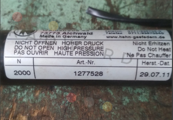1277528 Hahn Gasfedern