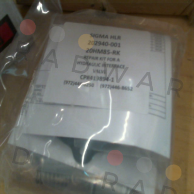 20HM85-RK Sigma Valves