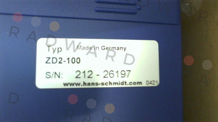 ZD2-100 Hans Schmidt