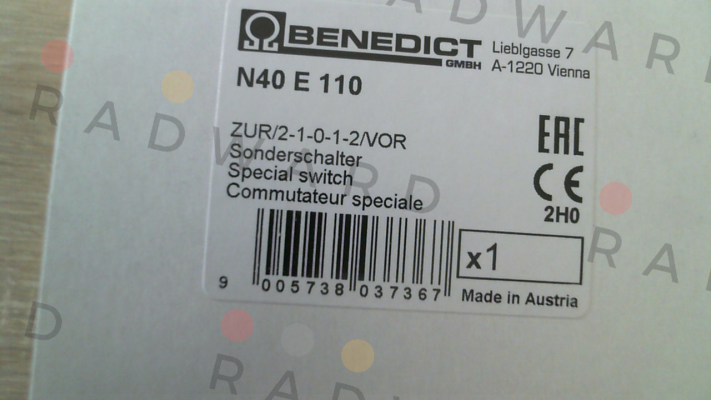 N40 E 110 Benedict