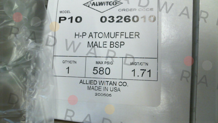 P10-580-0326010 Alwitco