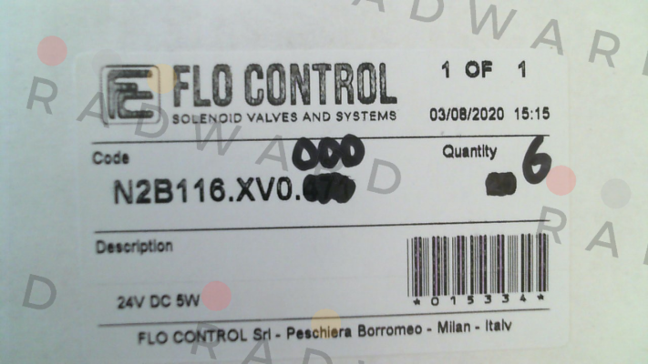 N2B116.XV0.000 Flo Control