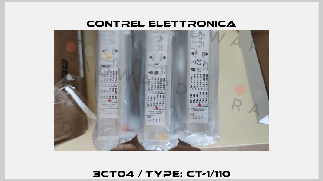 3CT04 / Type: CT-1/110 Contrel Elettronica