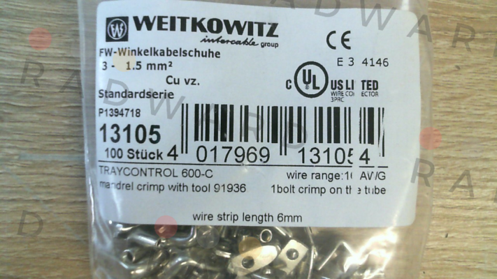 13105 (1 pack 100 pcs) WEITKOWITZ