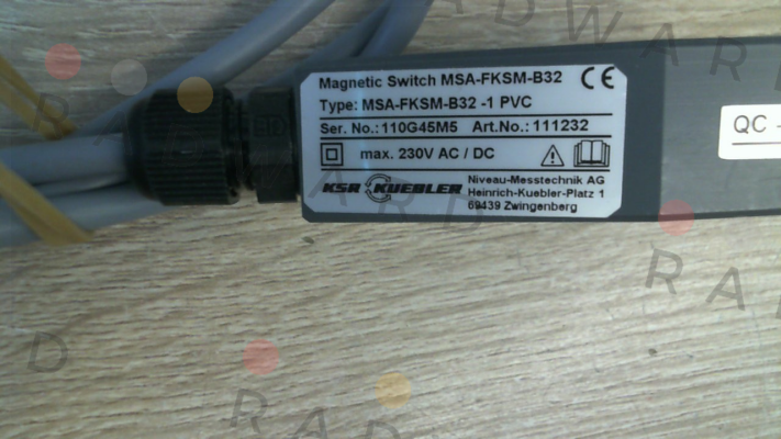 MSA-FKSM-B32 -1 PVC Ksr Kuebler