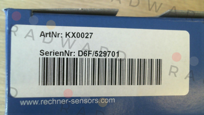 p/n: KX0027, Type: KXS-250-M32/70-X-M32-PEEK/VAb-250C-X05/Y95 Rechner
