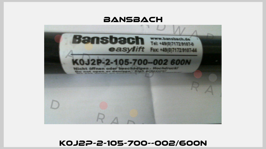 K0J2P-2-105-700--002/600N Bansbach
