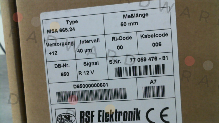 MSA 665.24 Rsf Elektronik