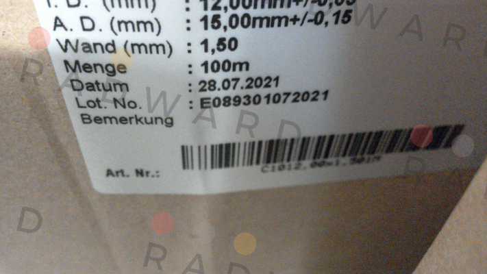 C1012,00x1,501M Masterflex