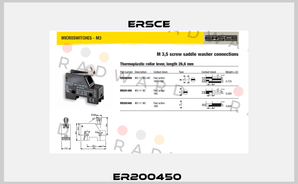 ER200450  Ersce
