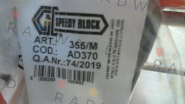 AD370 - 355/M Speedy Block