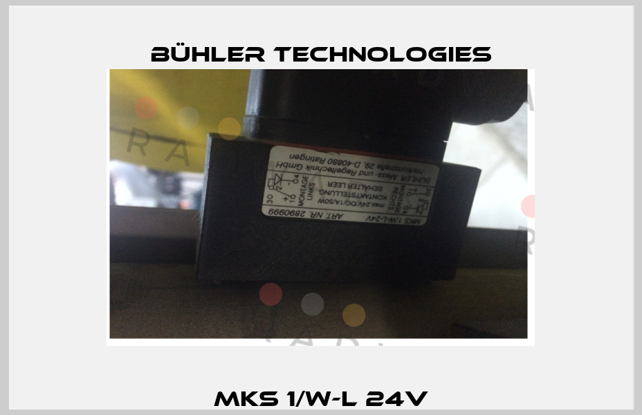 MKS 1/W-L 24V Bühler Technologies