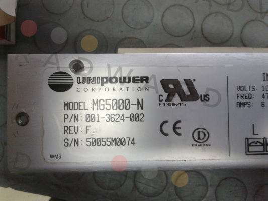 MG5000-N OBOLETE- NO REPLACEMENT   Unipower