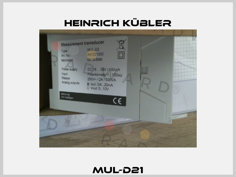 MUL-D21 Heinrich Kübler