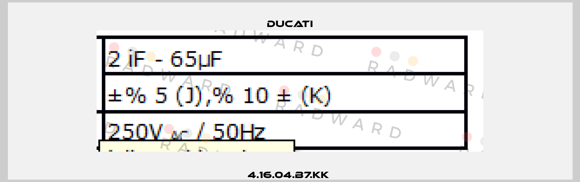 4.16.04.B7.KK  Ducati