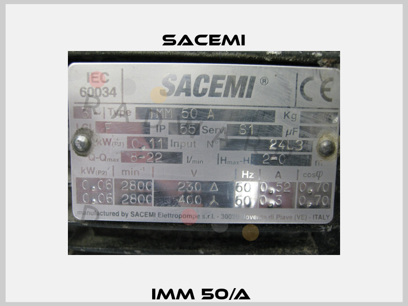 IMM 50/A  Sacemi