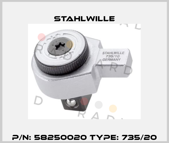P/N: 58250020 Type: 735/20 Stahlwille