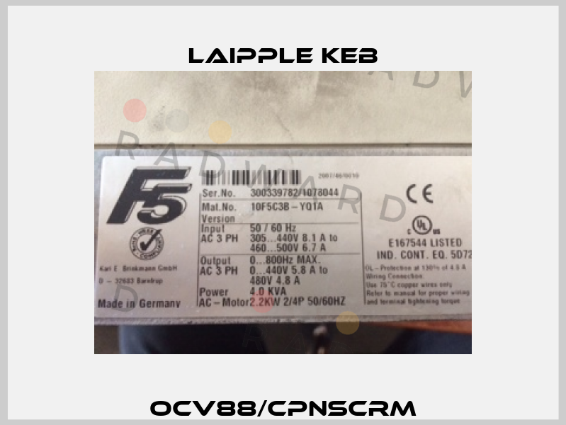 OCV88/CPNSCRM LAIPPLE KEB