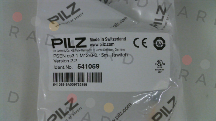 p/n: 541059, Type: PSEN cs3.1 M12/8-0.15m  1switch Pilz
