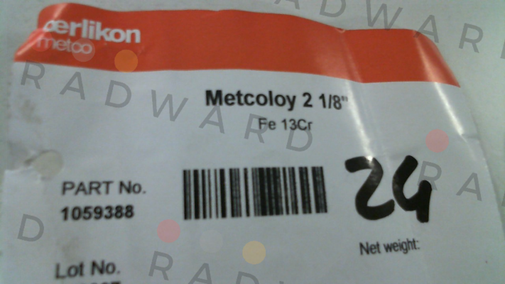 Metcoloy 2 (CE) 1/8"  1059388 (Werk 1000) Oerlikon Metco