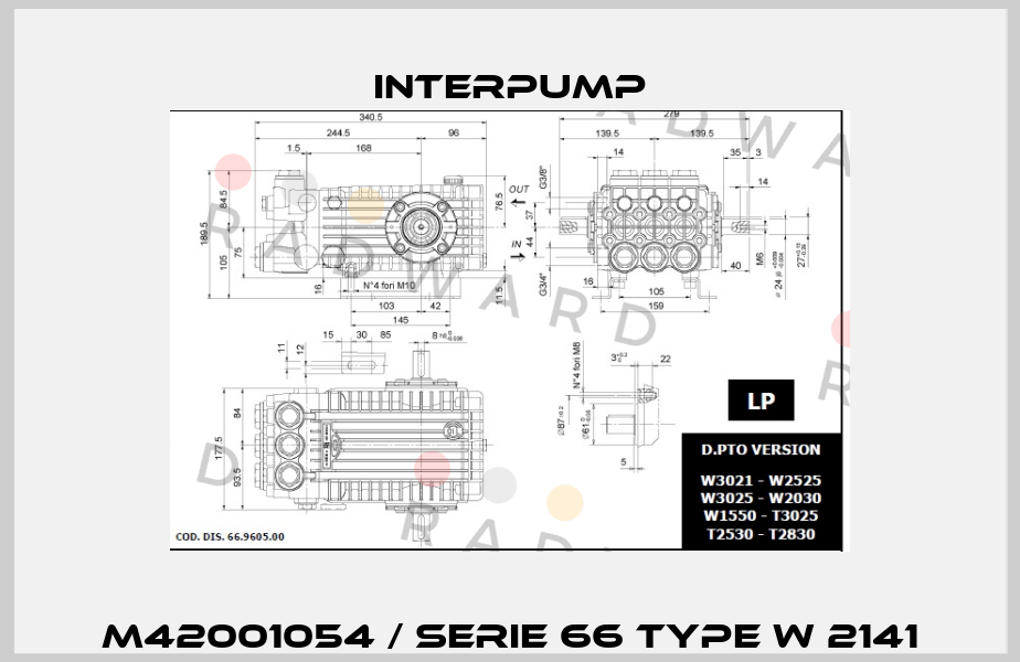 M42001054 / Serie 66 Type W 2141 Interpump