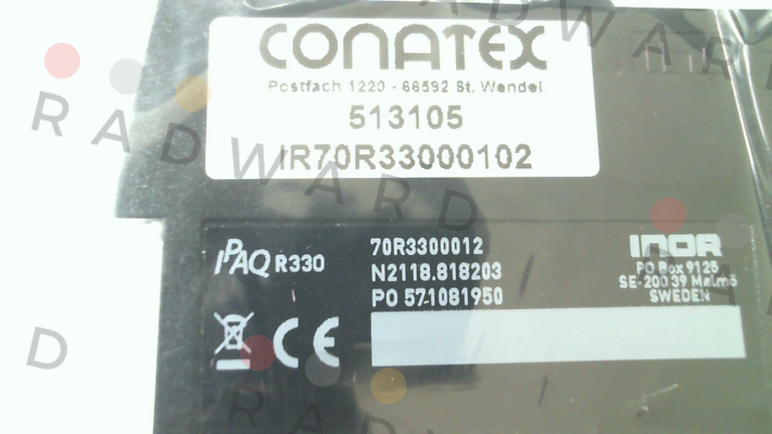 p/n: IR70R33000102 type: IPAQ-R330 Conatex
