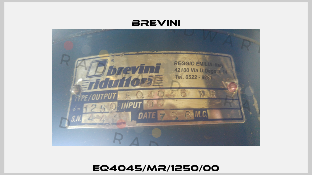  EQ4045/MR/1250/00  Brevini