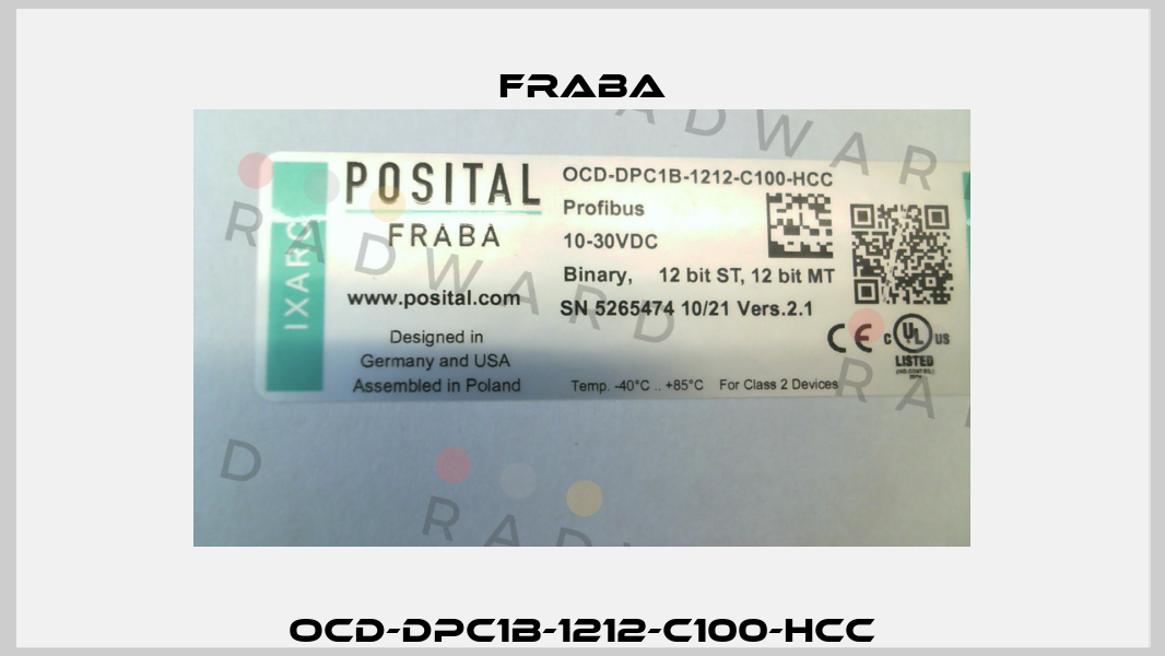 OCD-DPC1B-1212-C100-HCC Fraba