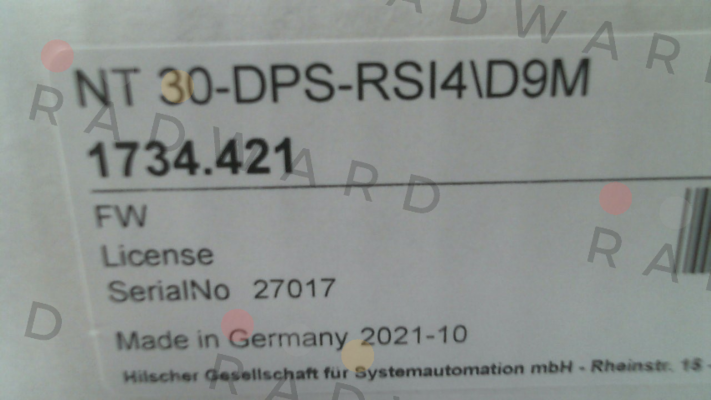 NT 30-DPS-RSI4/D9M Hilscher