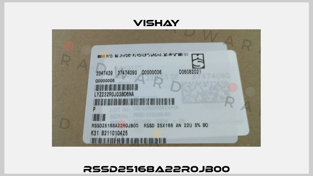 RSSD25168A22R0JB00 Vishay