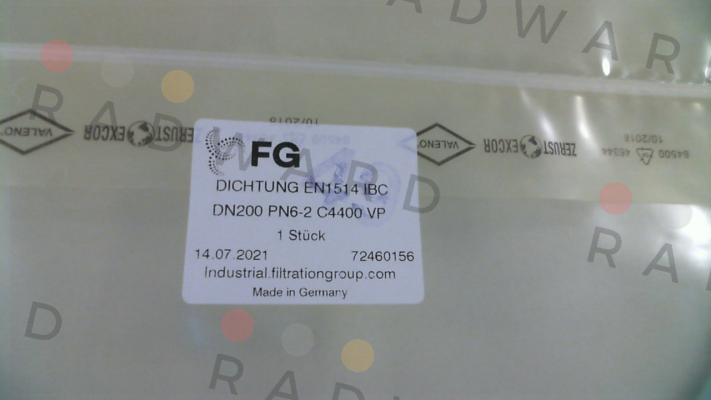 Gasket EN1514 IBC DN200 MAHLE