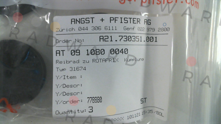0910800040 Angst-Pfister