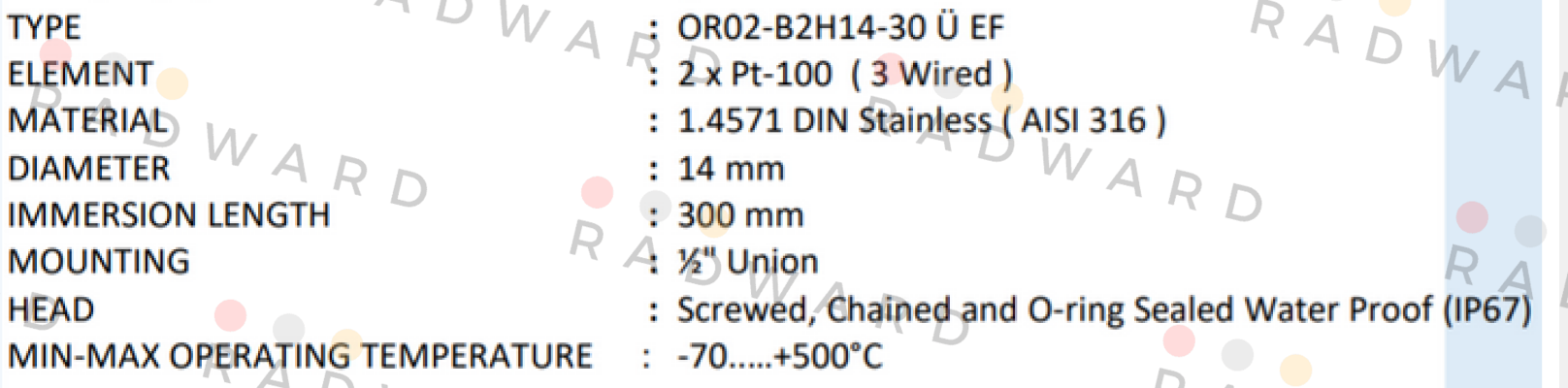 OR02-B2H14-30 Ü EF Ordel