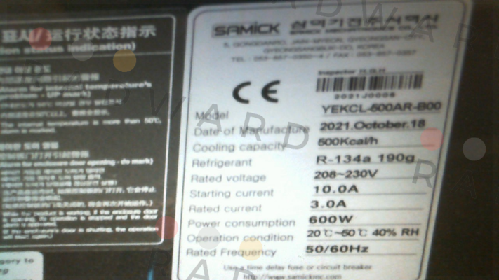 YEKCL-500AR-B20 Samick