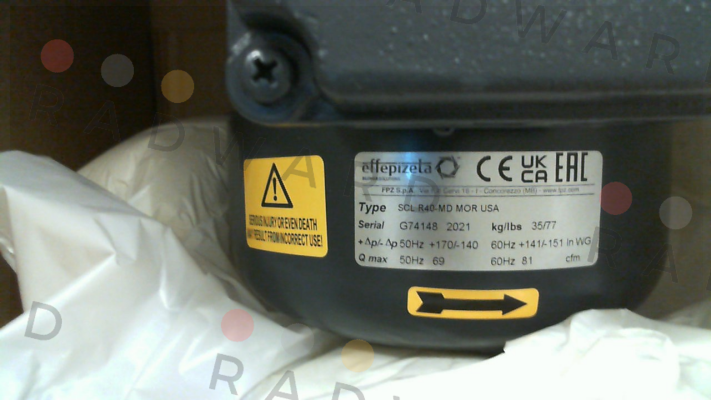 P/N: SR40MD00+0019, Type: SCL R40-MD Fpz
