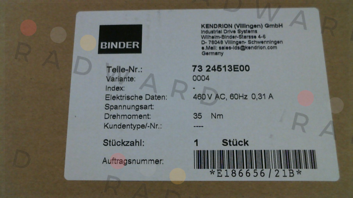 73 24513E00-0004 Binder
