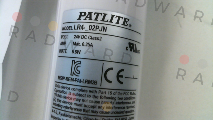 LR4-302PJ NW-RYG Patlite