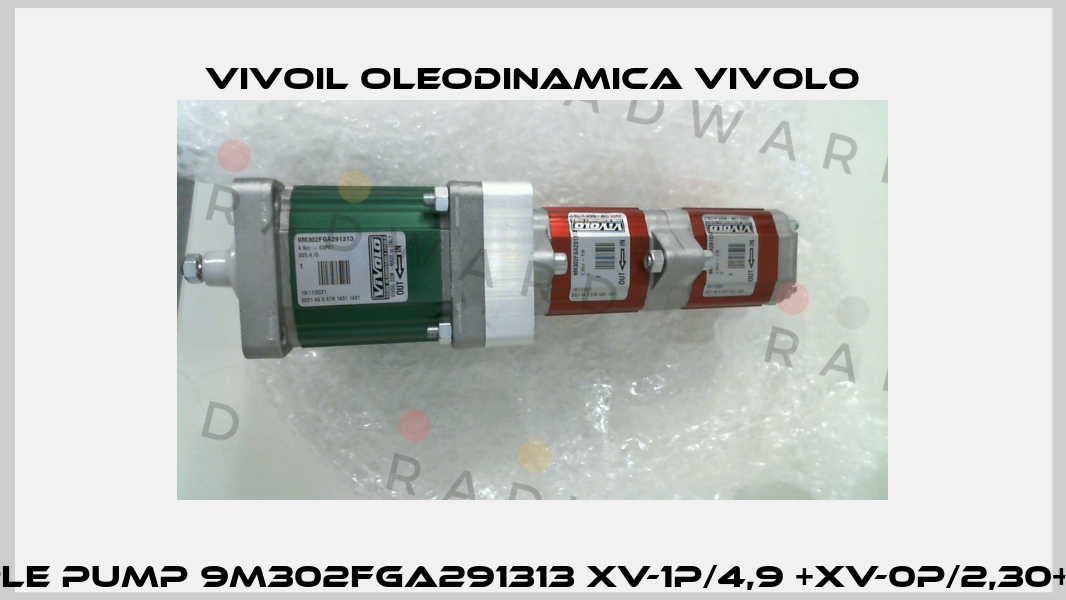 Triple pump 9M302FGA291313 XV-1P/4,9 +XV-0P/2,30+2,30 Vivoil Oleodinamica Vivolo