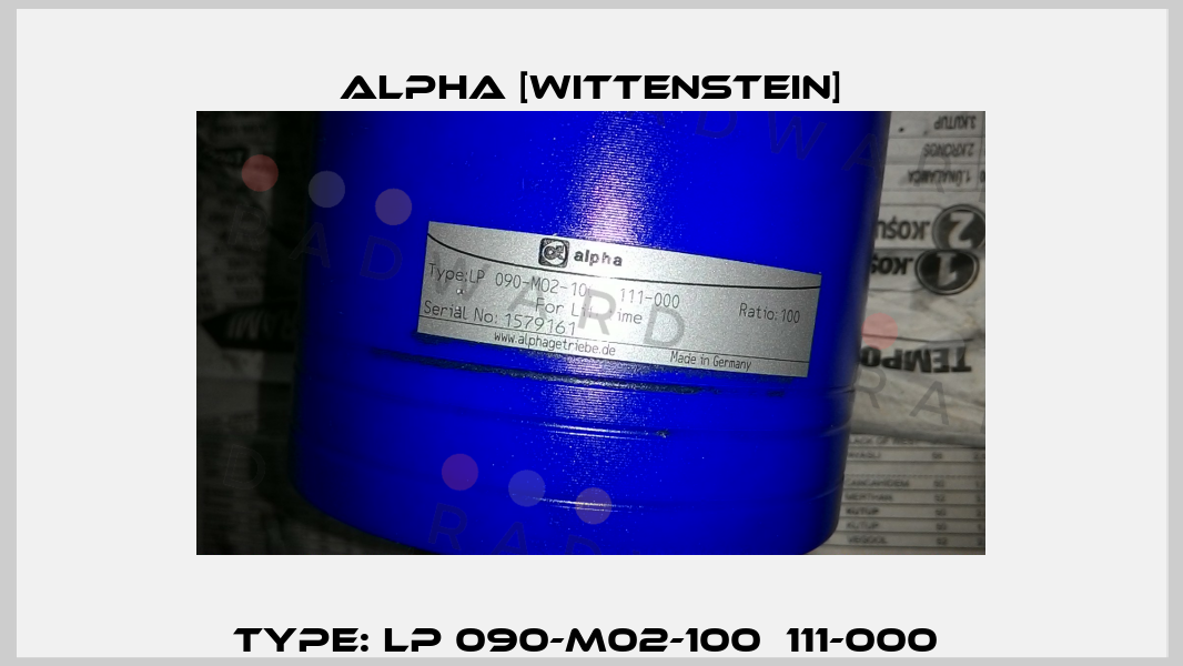 Type: LP 090-M02-100  111-000  Alpha [Wittenstein]
