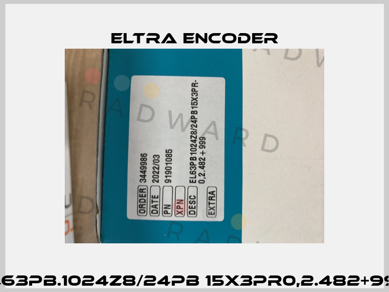 EL63PB.1024Z8/24PB 15X3PR0,2.482+999 Eltra Encoder