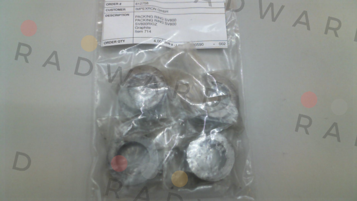 P/N: SV800RIGZ, Type: 714 STRAHMAN VALVES