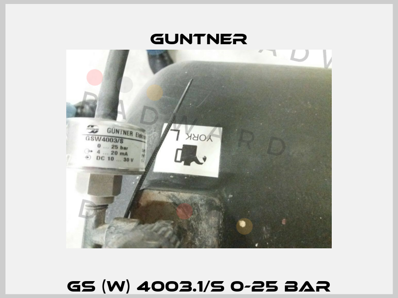 GS (W) 4003.1/S 0-25 bar Guntner