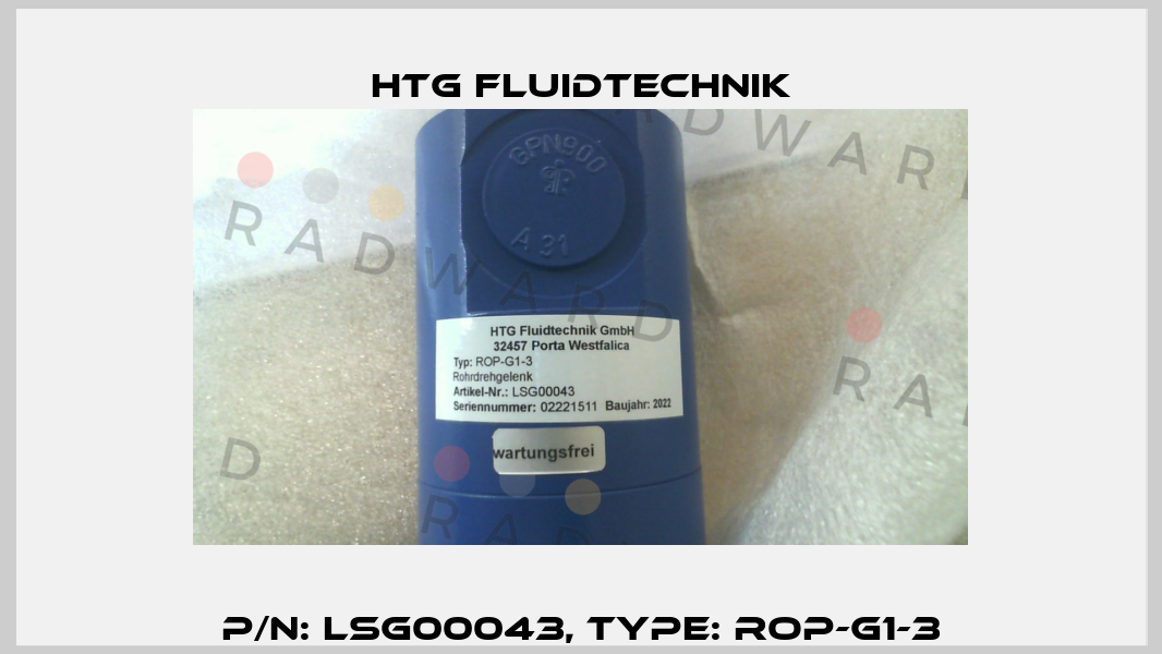 P/N: LSG00043, Type: ROP-G1-3 Htg Fluidtechnik