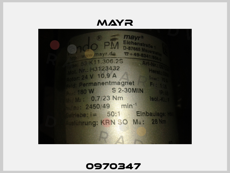 0970347  Mayr